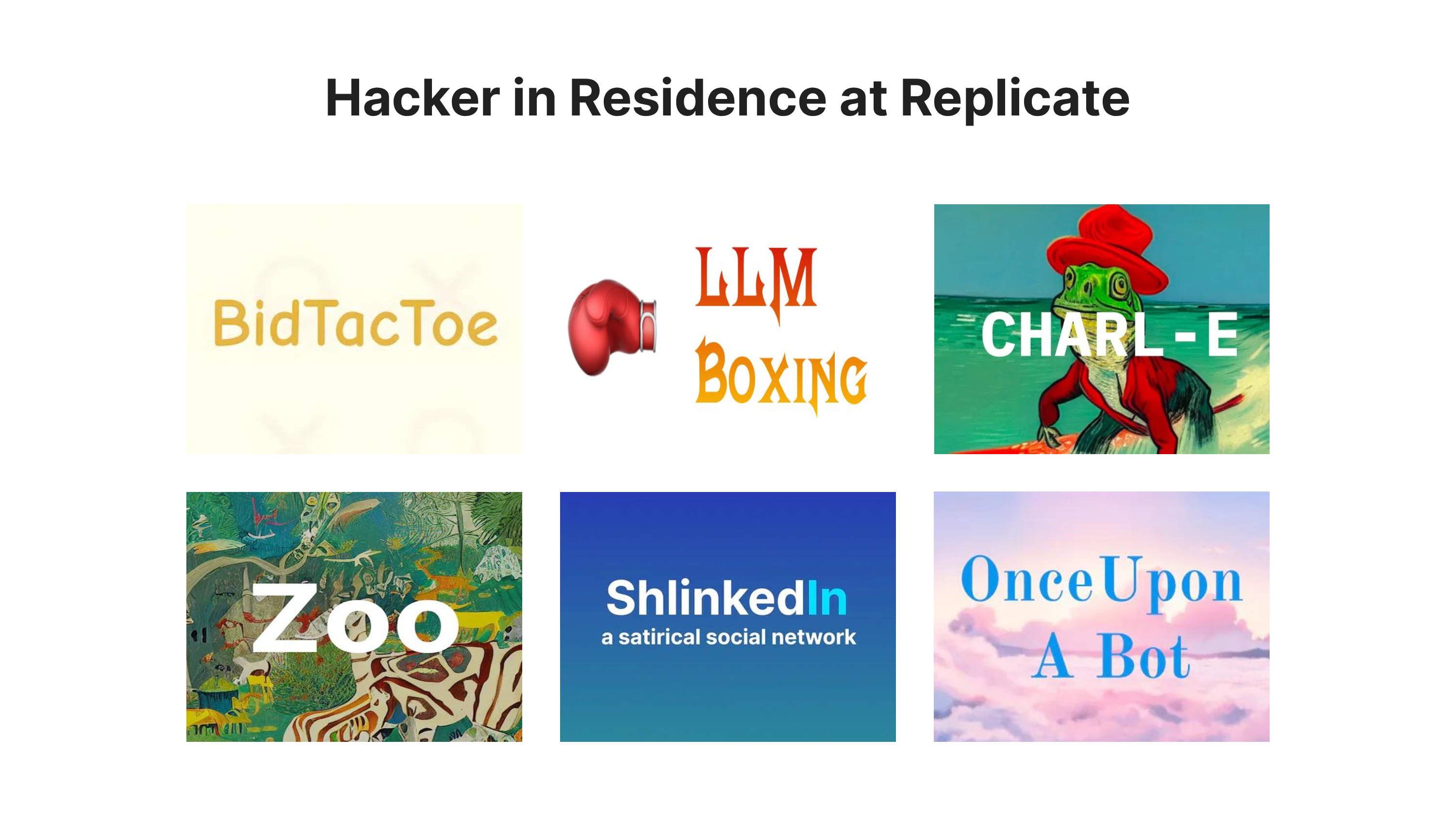 Hacker in Residence at Replicate
